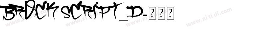 Brock Script_D字体转换